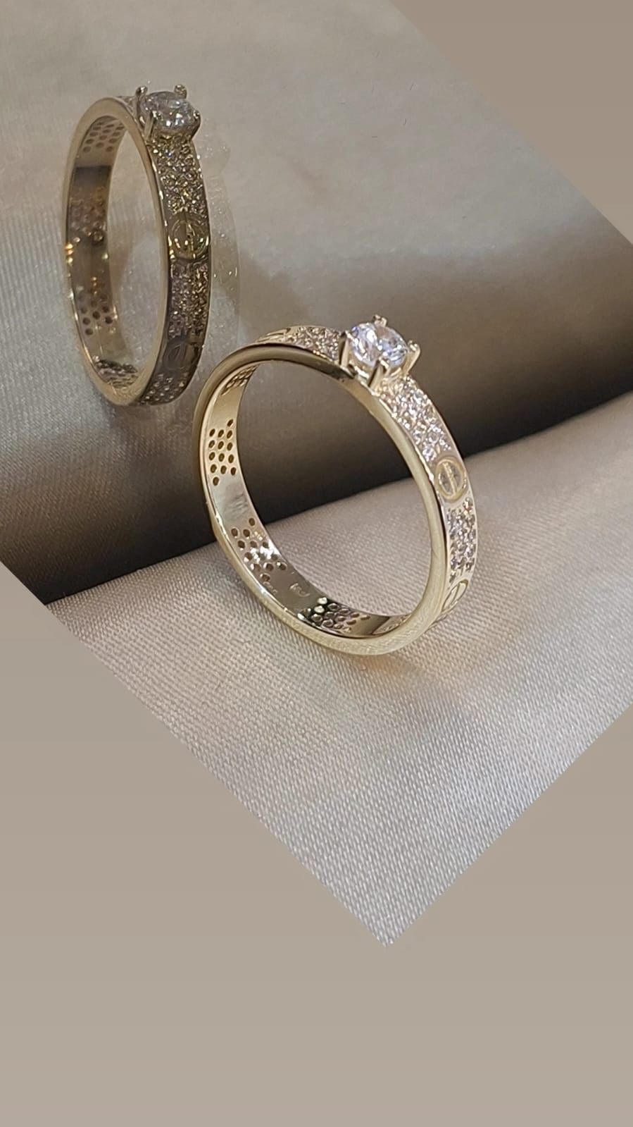 Verenički par prstena sa cirkonima